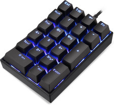 K23 Mechanical Numeric Keypad Red Switch Wired 21 Keys Mini Numpad Portable Gami picture