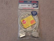 QVS 6ft IEEE1284 Bi-directional High Speed Parallel Cable CC404D-06 Taiwan New picture