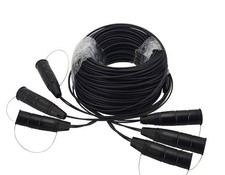 Armored Fiber Optic Cable LC to LC 12 Strands Single Mode with Protective Cap picture