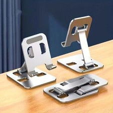 Universal Mobile Phone Holder - All Metal Foldable Lazy Desktop Mount with Multi picture