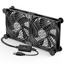 ELUTENG Dual USB Computer Cooling Fan High Speed 120mm Computer Fan Adjustabl... picture