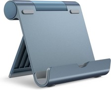 JETech Tablet Stand, Adjustable Portable Desktop Holder, Foldable Dock Grey  picture