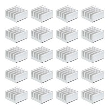20Pcs 9x9x5mm Heatsink Aluminum Radiator Heat Sink White picture