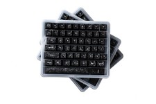 156 PCS Carbon Fiber Textured Keycaps Cherry 1.6mm Thick Fits 60/65/75% TKL picture