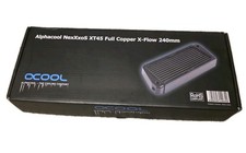 Alphacool NexXxos XT45 Full Copper X-Flow Radiator240, 120mm x 2, Dual Fan, B... picture