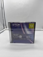 TDK CD-R 700 MB 80Min Blank CD Lot of 10 Factory Sealed picture