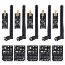5 PCS NRF24L01+PA+LNA RF Transceiver Module SMA Antenna 2.4 GHz 1100m 3.3V picture