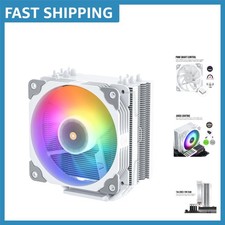 V5 White CPU Cooler - Efficient Cooling with RGB Sync and Low Noise Design picture