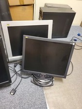 Computer Monitor and Keyboard Lot picture