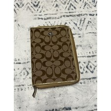 Coach Signature Pattern EReader/tablet case in brown and tan picture