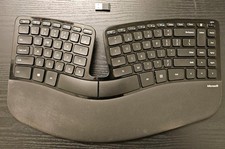 Microsoft Sculpt Ergonomic Wireless Keyboard Model 1559 /w USB Dongle Tested picture