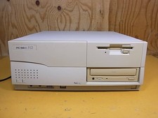 NEC PC-9821V12/S7RA CD HDD FD MSDOS 6.2 with power cord F/S 100V A/598 Japan picture