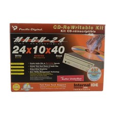 Pacific Digital MACH-24 Internal IDE CD-RW Drive Kit 24x10x40 NOS picture