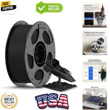 Carbon Fiber PLA Filament 1.75mm, PLA-CF Enhanced Rigidity 3D Printer Filamen... picture