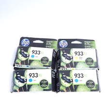 4x Genuine HP 933XL (3x) Cyan (1x) Yellow High Yield Ink Cartridge Expired  picture