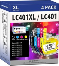 4pk LC401XL LC401 Ink Cartridges for Brother MFC-J1010DW MFC-J1012DW MFC-J1170DW picture