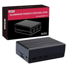 GeeekPi Aluminum Case for Raspberry Pi 5, Passive Cooling Black, picture