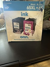 onn. HP 65XL/65 High Yield Black & Tri-Color Inkjet Cartridges 2-Pack picture