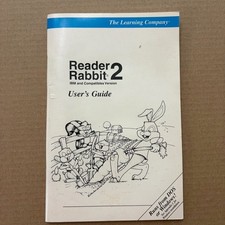 Vintage Reader Rabbit 2 Users Guide IBM DOS Windows Manual 1994 Learning Company picture