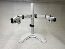 VIVO White Dual Monitor Desk Mount, Fits Screens up to 32