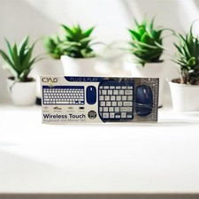 NEW/SEALED-CYLO WIRELESS TOUCH KEYBOARD & MOUSE SET-MAC & PC COMPATIBLE picture