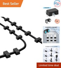 Strong Magnet Cable Clips - 10 Pack Magnetic Cord Holders for Neat Organization picture