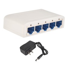 5 Port Data , Hub,Desktop Ethernet Splitter,Plug & Play Shielded Ports9147 picture