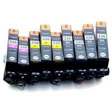 Canon Ink Tanks CLI226BK, CLI226Y, CLI226M Brand New Factory Sealed 9 Ink Tanks picture
