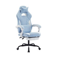 Gaming Chair with Footrest and Massage Lumbar Support, Ergonomic Computer Gam... picture