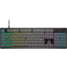 Corsair K55 CORE RGB Gaming Keyboard 10 Zone RGB Membrane Gray Certified Refurb picture