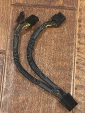 Black PCI-E 8-Pin to Dual 8-Pin Splitter picture