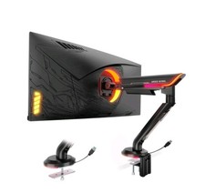 ARES WING Single Monitor Mount with RGB, Heavy-Duty Gaming Monitor Arm fits f... picture