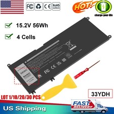 ✅LOT 33YDH Battery For Dell Latitude 3380 3480 3490 3580 3590 Inspiron 7577 7586 picture