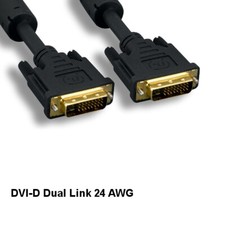 Kentek 25' DVI-D 24+1 Digital Dual Link Cable 24 AWG TV PC Porjector Display picture