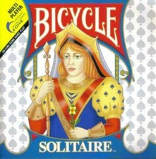 Bicycle Solitaire 1998 PC CD sort by number suit order single player card game picture