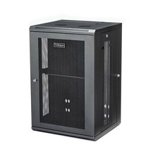 StarTech.com 4-Post 18U Wall Mount Network Cabinet w/ 1U Shelf, 19