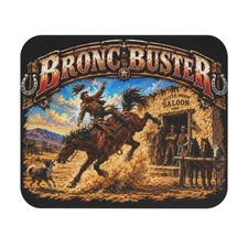 Old West Cowboy Bronco Buster HorseMouse Pad (Rectangle) picture