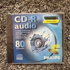 CD-R audio 80 min PHILIPS Audio CD Recordable Disc -New Sealed picture