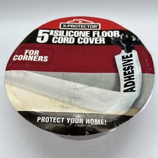 Floor Cord Cover X-Protector 5’ Silicone Self-Adhesive For Corners picture