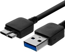 NTQinParts USB3.0 PC/Mac Transfer Sync Data Power Charge Cable 3 feet, Black  picture