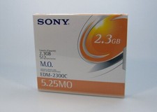 1x Unopened Sony 5.25inch 2.3GB Rewritable MO Disk / EDM-2300C picture