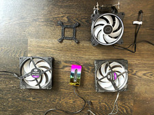 Cooler Master Fan Bundle: 2x 140mm Case Fans + CPU Fan + RGB Controller (Used) picture