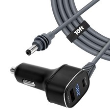 Starlink Mini Car Power Adapter 10ft 12-24V 18AWG USB-C USB-A Display picture