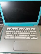 HP Chromebook 14-inch Laptop Ocean Turquoise and White missing charger  picture