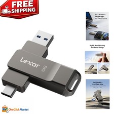 Portable 64GB Titanium Grey USB 3.2 Jump Drive - Plug & Play Convenience picture
