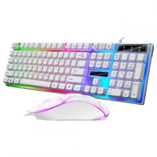2Pcs/Set G21B RGB Backlight Gaming Keyboard Wired Mouse Kit Office Mouse USB Pl picture