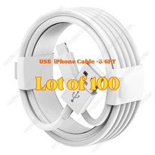 100X For Apple iPhone 7 8 X XR 11 12 13 Pro USB Lead Fast Charger Cable Cord Lot picture