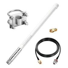 Waterproof 5.8dBi Meshtastic Lora 915MHz Fiberglass Antenna 20Ft Extension Cable picture