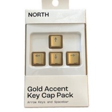 North Gold Accent Key Cap Pack Arrow Keys Spacebar Mechanical Keyboard picture