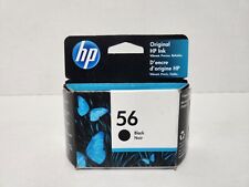 Genuine (OEM) HP 56 Black Ink Cartridge. New Sealed Factory Box, Exp. MARCH 2024 picture